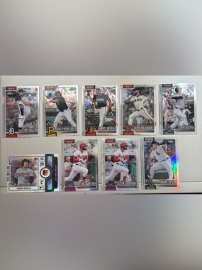 Lot Of Topps Chrome Baseball 2026 Base Rookies Refractors And Inserts